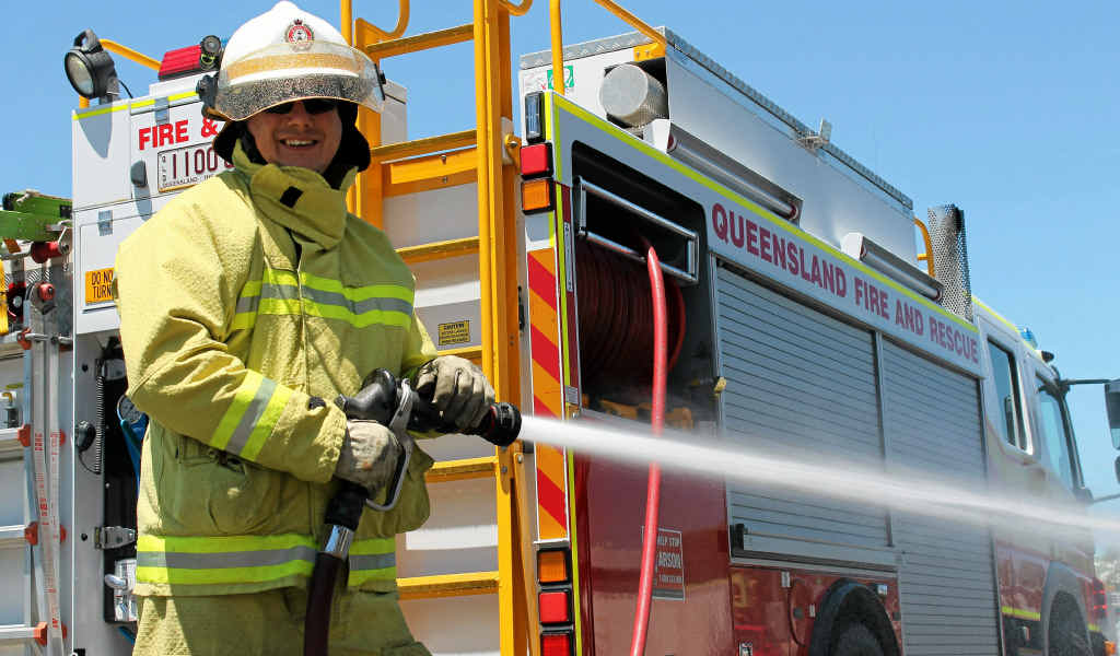 Warwick fireman Brad Davie warns locals to prepare for heat wave conditions.